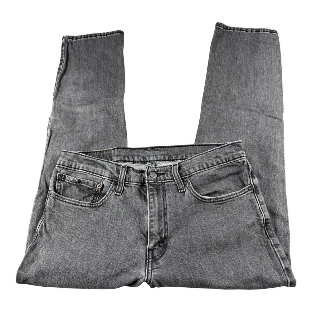 Levis 511 Slim Fit Grey Denim Jeans Mens 34x30 Actual 34x28 Grey Wash